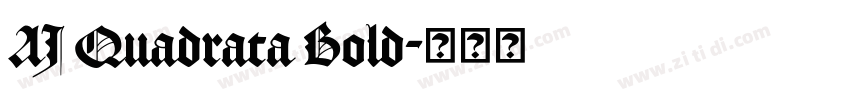 AJ Quadrata Bold字体转换